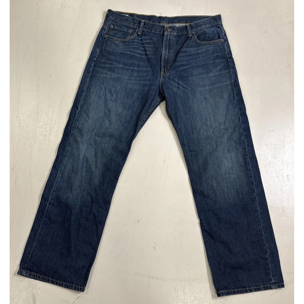 Levis 569 Jeans Mens 36x32 Dark Wash Blue Relaxed Straight Leg Denim Casual